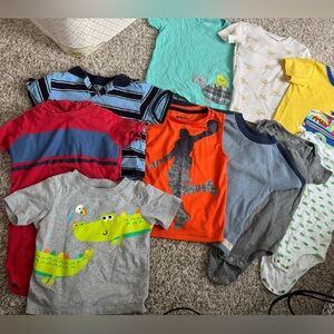 Carter's Kids Shirts - Red, Blue, Gray, Orange